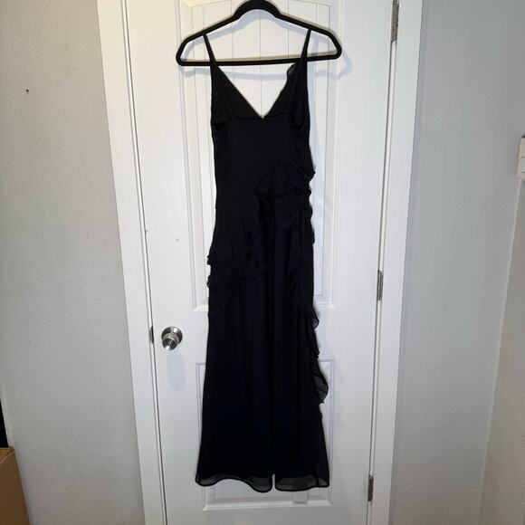 Abercrombie & Fitch Black Thigh High Slit Dress Size Small - Picture 5 of 7